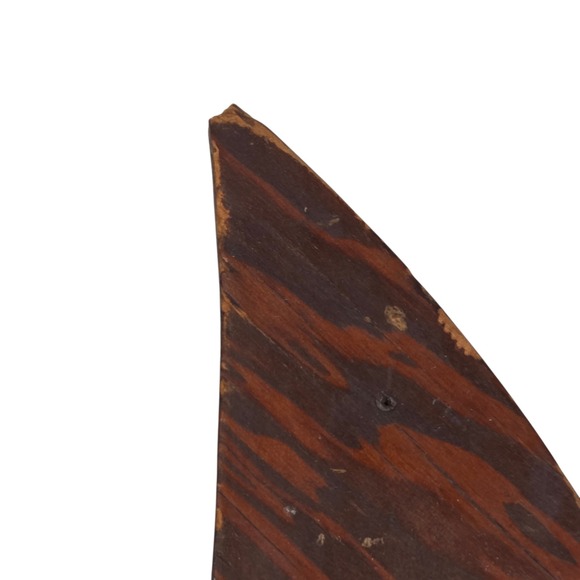 Vintage MCM Hand Made Crescent Moon Stair Step Wood Wall Shelf Celestial Decor - Picture 10 of 12